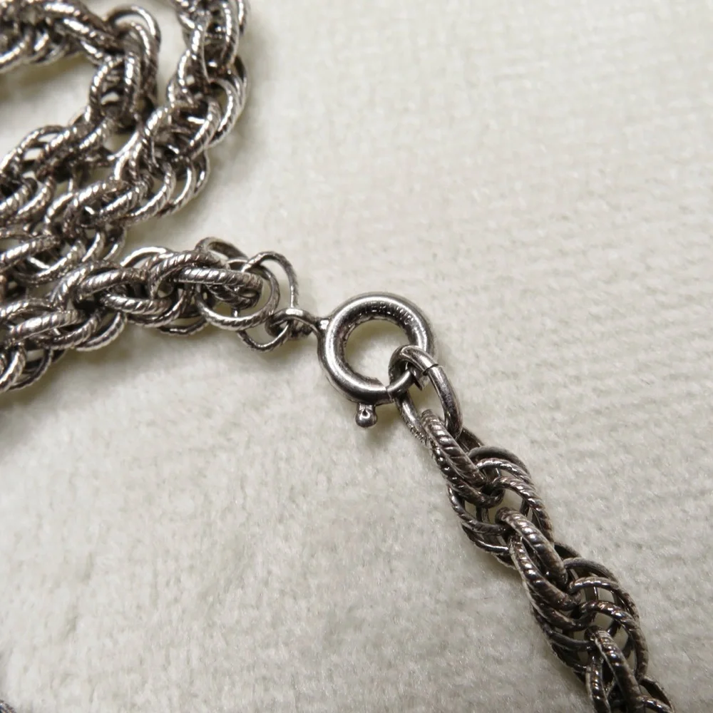 Vintage B.A.B. Sterling Silver 5.1mm Rope Chain Necklace 31” 37.09g